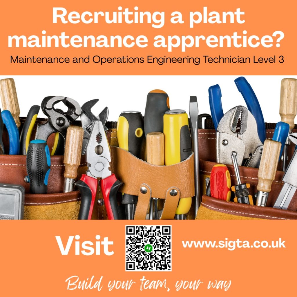 An apprentice to learn to keep things running? 1