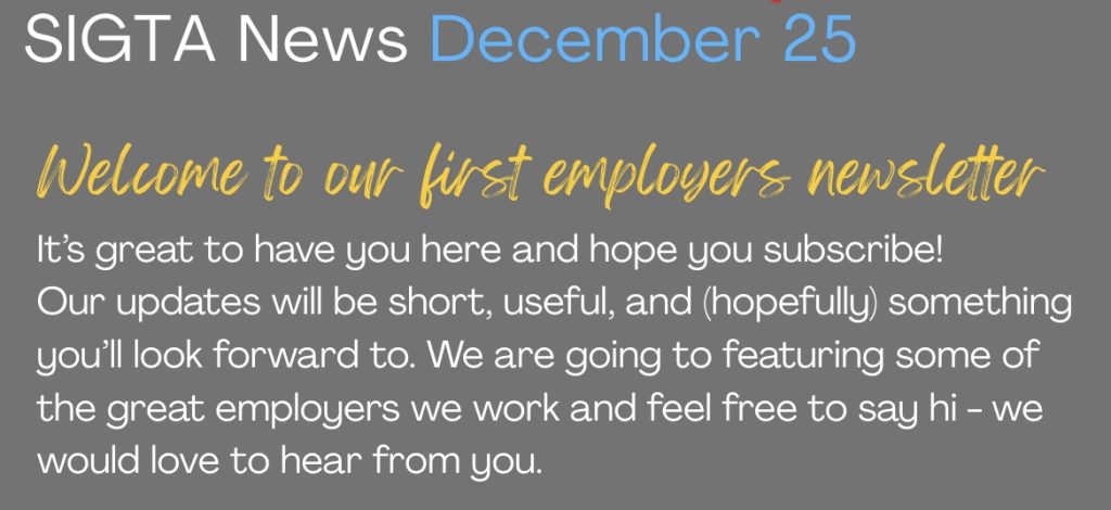 Employers Newsletter #1 1