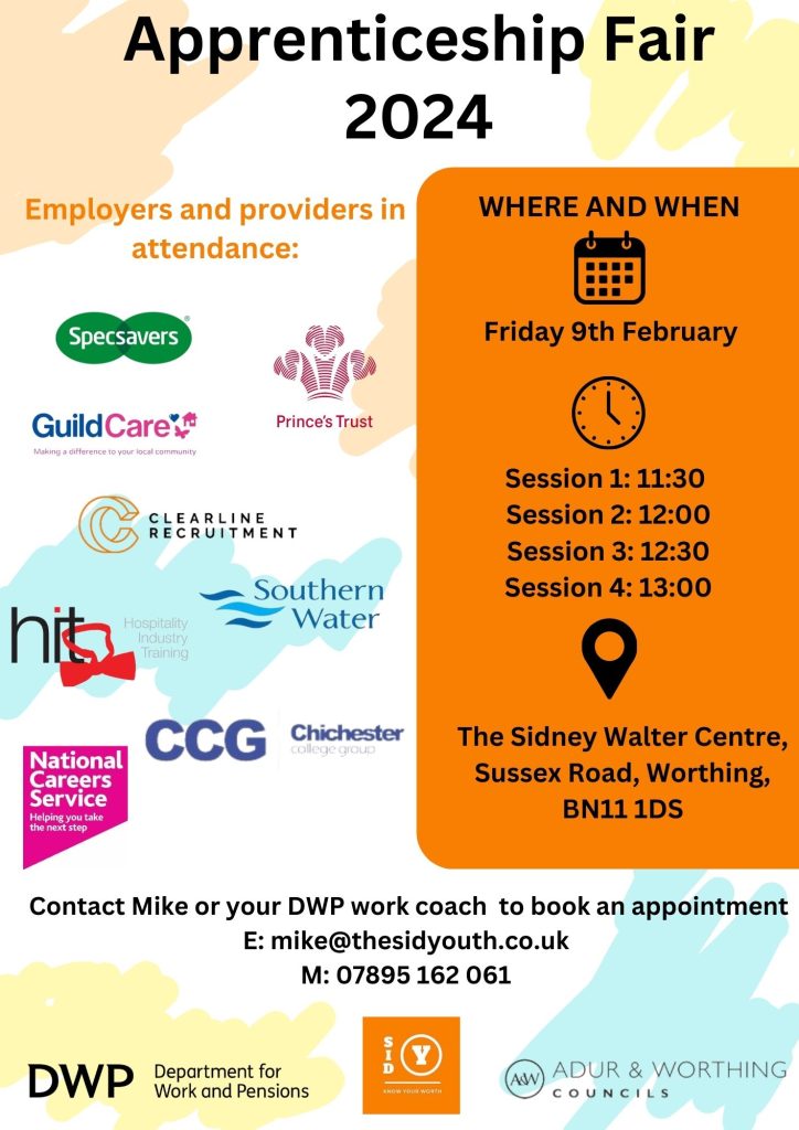 Apprenticeship Fair in Worthing - Friday 9th Feb 1