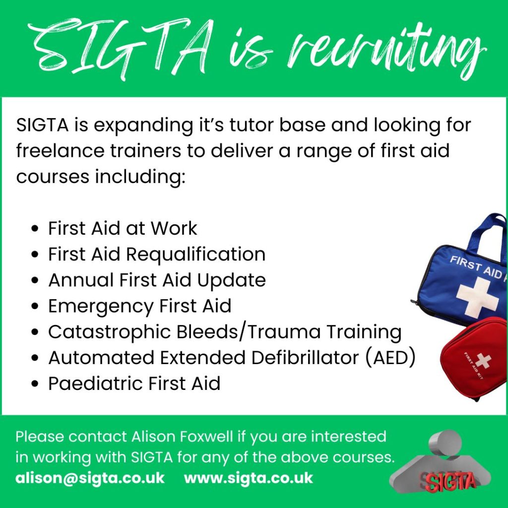 First Aid Tutor required 1